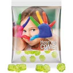 Maxitüte, Folie transparent, Trolli Fruchtgummi Kleeblatt, inkl. Druck