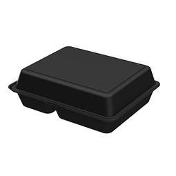 Menübox ToGo large, schlichtes schwarz
