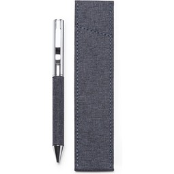 Metall-Kugelschreiber Braman inkl. Etui, blau