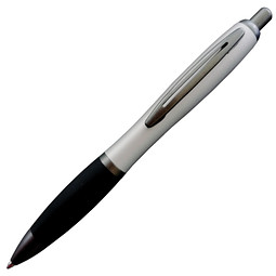 PENKO® Metall-Kugelschreiber Helgoland Soft Gun, blaue Mine, silber