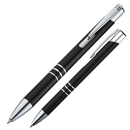 LANCE® Metall-Kugelschreiber Minsk lackiert, schwarz