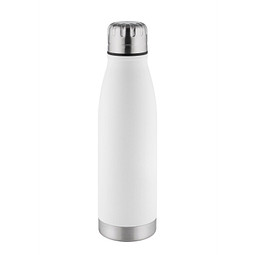METMAXX® Edelstahl-Trinkflasche 500 ml, Antibak, weiß