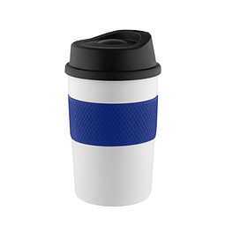METMAXX® Thermobecher CremaCoffeeHouse, 300 ml, schwarz/blau
