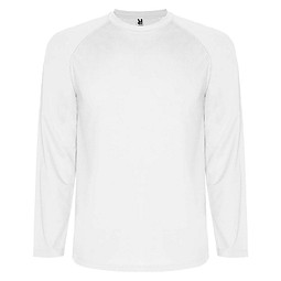 Montecarlo Langarm-Sport-Shirt für Kinder, weiss, 4