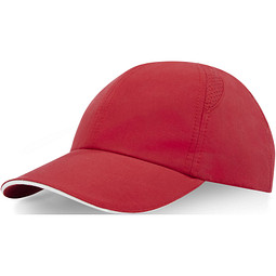 Morion GRS recycelte Cool Fit Kappe mit sechs Segmenten, rot