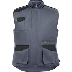 Multipocket Arbeitsweste Armada in Farbkombination, XXXL, bleigrau/schwarz