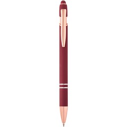 Nanna Kugelschreiber mit Roségold Finish (blaue Mine), bordeaux