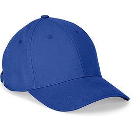 NATHAN. Kappe aus 100 % Baumwolle (260 g/m²) mit 6 Paneelen, Königsblau
