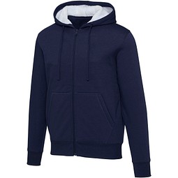 Natron 320 g/m² Sherpa-Kapuzenjacke mit Reißverschluss, navy, XXL