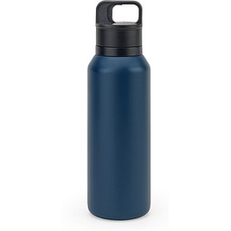 NICKLAUS. Edelstahlflasche (91% recycelt) mit vakuumisolierter Doppelwand 590 mL, Dunkelblau