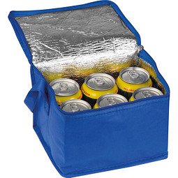 Non-Woven Kühltasche für 6 Dosen, blau