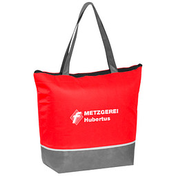 Non-Woven Kühltasche Shopper, rot