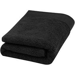 Nora 550 g/m2 Baumwollhandtuch 50 x 100 cm, schwarz