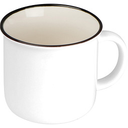 Nostalgietasse aus Keramik, 350ml, weiss