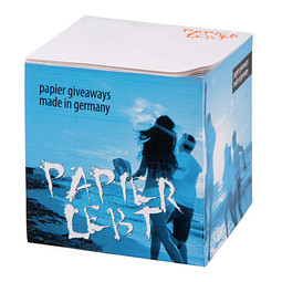 Notizquader, 10 x 10 x 10 cm, Digitaldruck