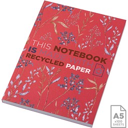 Novella Austen A5 Softcover Notizbuch aus Recyclingmaterial – 100 Blatt, rot