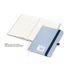 Geiger-Notes Ocean-Book green+blue Notizbuch blau inkl. Siebdruck