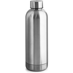ODIN METTALIC. Flasche aus 90% recyceltem Edelstahl 550 mL, Satinsilber
