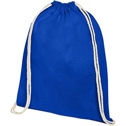 Oregon 140 g/m² Turnbeutel aus Baumwolle 5L, royalblau