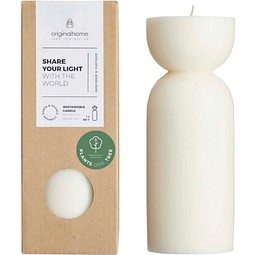 Originalhome Bio-Kerze – Medium, offwhite