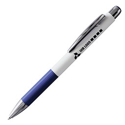 PENKO® Voll-Metall-Kugelschreiber LA GRACIOSA, weiß/blau