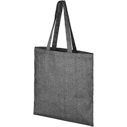 Pheebs 210 g/m² recycelte Tragetasche 7L, heather schwarz