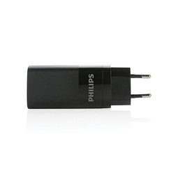 Philips 65W Ultra-Schnell-PD 3-Port-USB-Wandladegerät, schwarz
