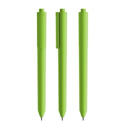 Pigra P03 Soft Touch Push Kugelschreiber, Green