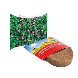 Plant-Tab mit Samen, Persischer Klee, 1-seit. Druck