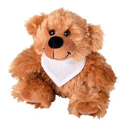 Plüsch-Bär BERNHARD,braun, weiß