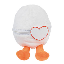 Plüsch-Ente LENI,gelb, orange, weiß