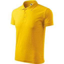 Polohemd Herren Pique Polo, XL, gelb