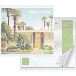 POLYCLEAN Microfaser-Mousepad GripCleaner aus rPET, inkl. Druck, eckig, weiß