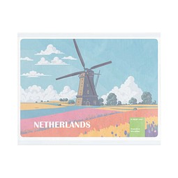 POLYCLEAN rPET Displaytuch 21x15 cm im Pergaminbeutel , weiss / individuell