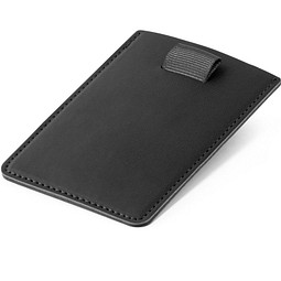 POPPY. RFID-blockierender PU-Kartenhalter, Schwarz