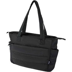 Puffer 15,6 GRS recycelte Laptoptragetasche 18L, schwarz