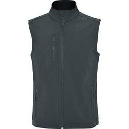 Softshell-Weste Quebec, L, Dark Lead