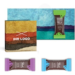 Rausch Plantagen Minis in Klappkarte klein, Venezuela Kakao, inkl. Druck