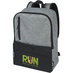 Reclaim 15 Zoll GRS recycelter Laptop-Rucksack 14 L, schwarz