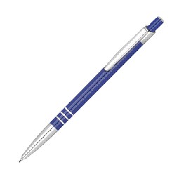 Recycelter Aluminium Kugelschreiber, blau