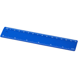Refari 15 cm Lineal aus recyceltem Kunststoff, blau