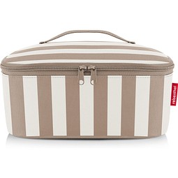 reisenthel® Kühltasche coolerbag M pocket, summerstripes coffee