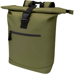 Resi Plus 15 GRS-recycelter Rolltop Rucksack 18 L, waldgrün