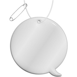 RFX™ H-09 Reflektierender Callout-PVC-Anhänger, weiss
