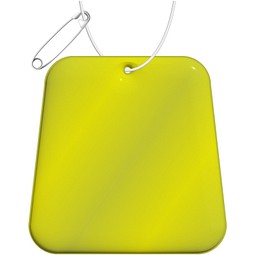 RFX™ H-09 Trapezförmiger reflektierender PVC-Anhänger, neongelb