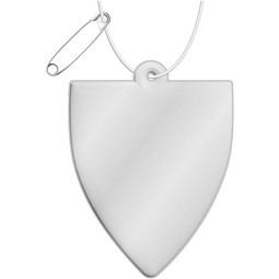 RFX™ H-12 reflektierender PVC-Koffer-Anhänger, weiss