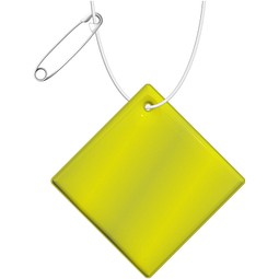 RFX™ H-20 Diamant reflektierender PVC-Anhänger groß, neongelb