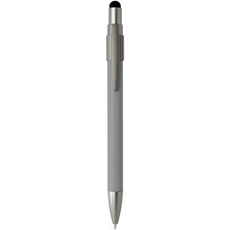 Rill RCS recycelter Kugelschreiber mit Stylus und Fidget Spinner (blaue Mine), grau