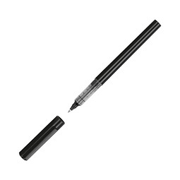 Rollerball aus Kunststoff mit Tinte, schwarz