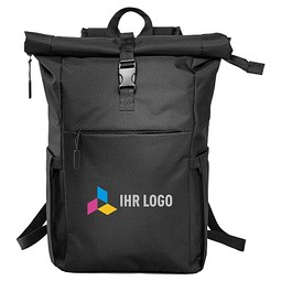 Rollup-Rucksack SIMPLE, schwarz